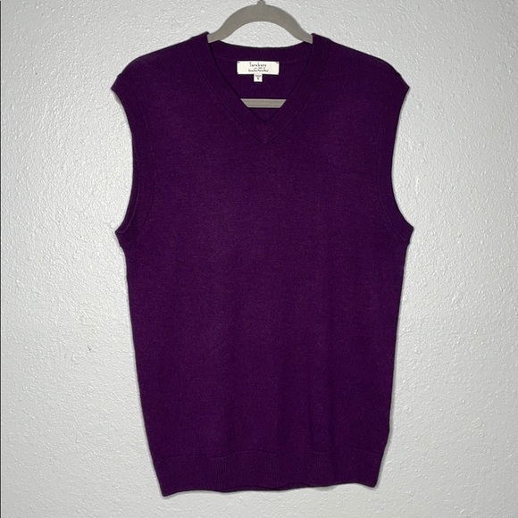 Turnbury vest extra fine merino wool‎ purple sz Sm - Picture 1 of 6
